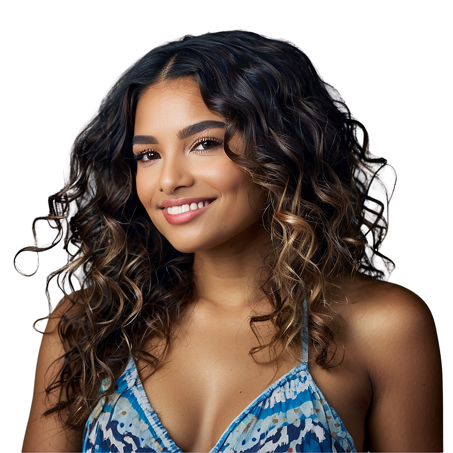 Beachy Hair Waves Png 2 PNG image