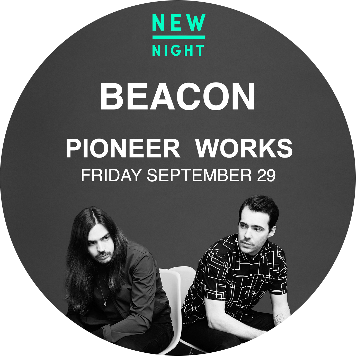 Beacon Concert Pioneer Works Poster PNG image