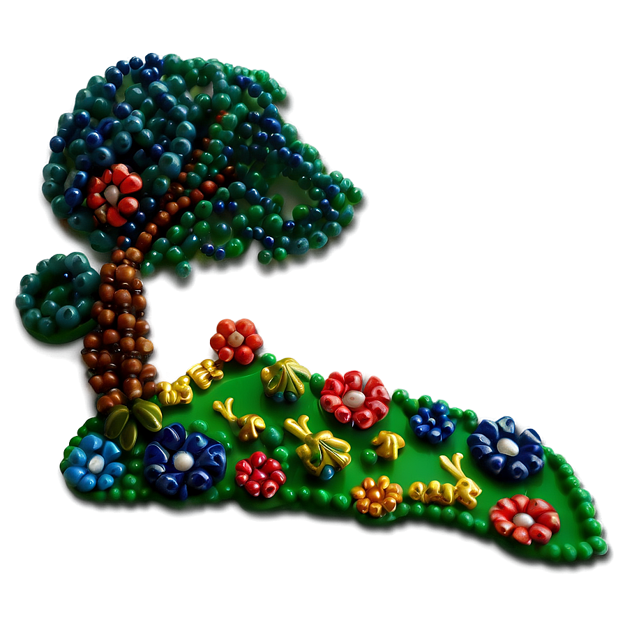 Bead Landscape Artwork Png 06262024 PNG image