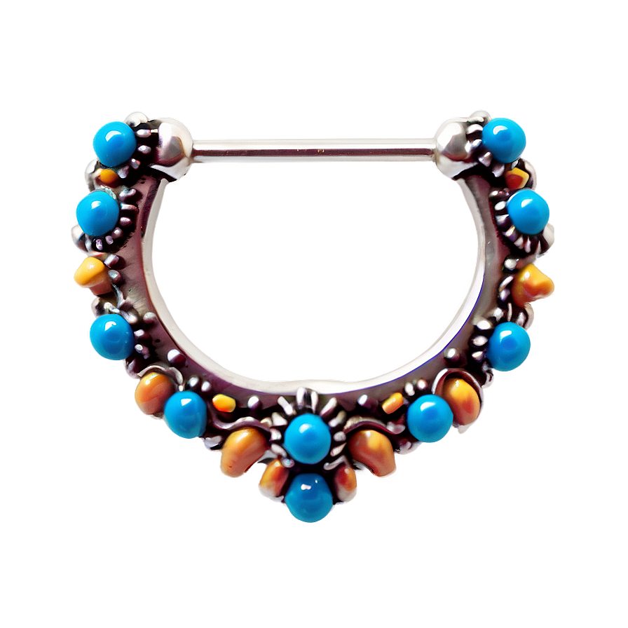 Beaded Nose Ring Png Pej PNG image