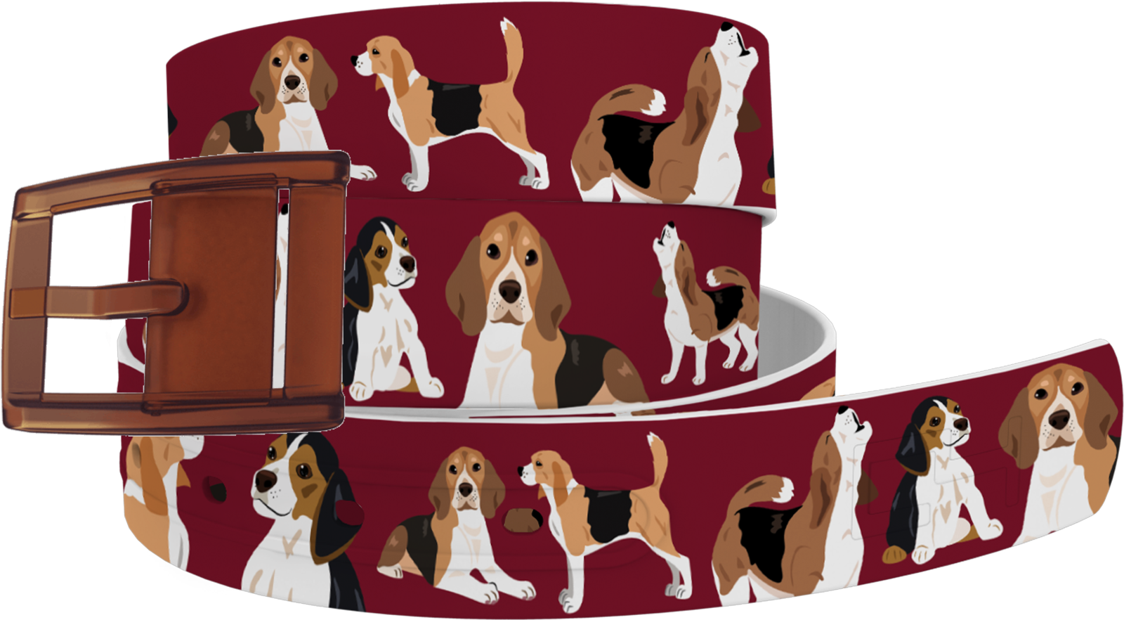 Beagle Pattern Dog Collar PNG image