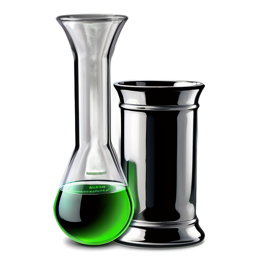 Beaker With Green Solution Png 05232024 PNG image