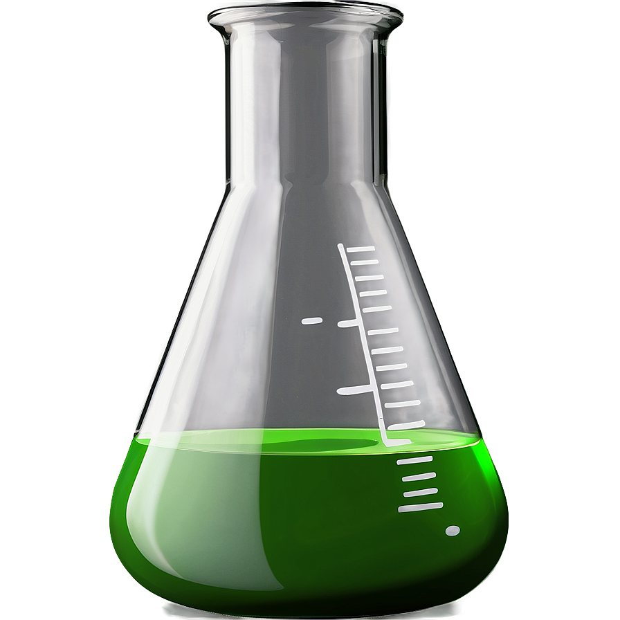 Beaker With Green Solution Png 05232024 PNG image