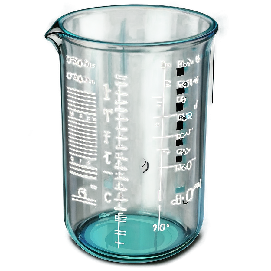 Beaker With Measurements Png Dyf91 PNG image