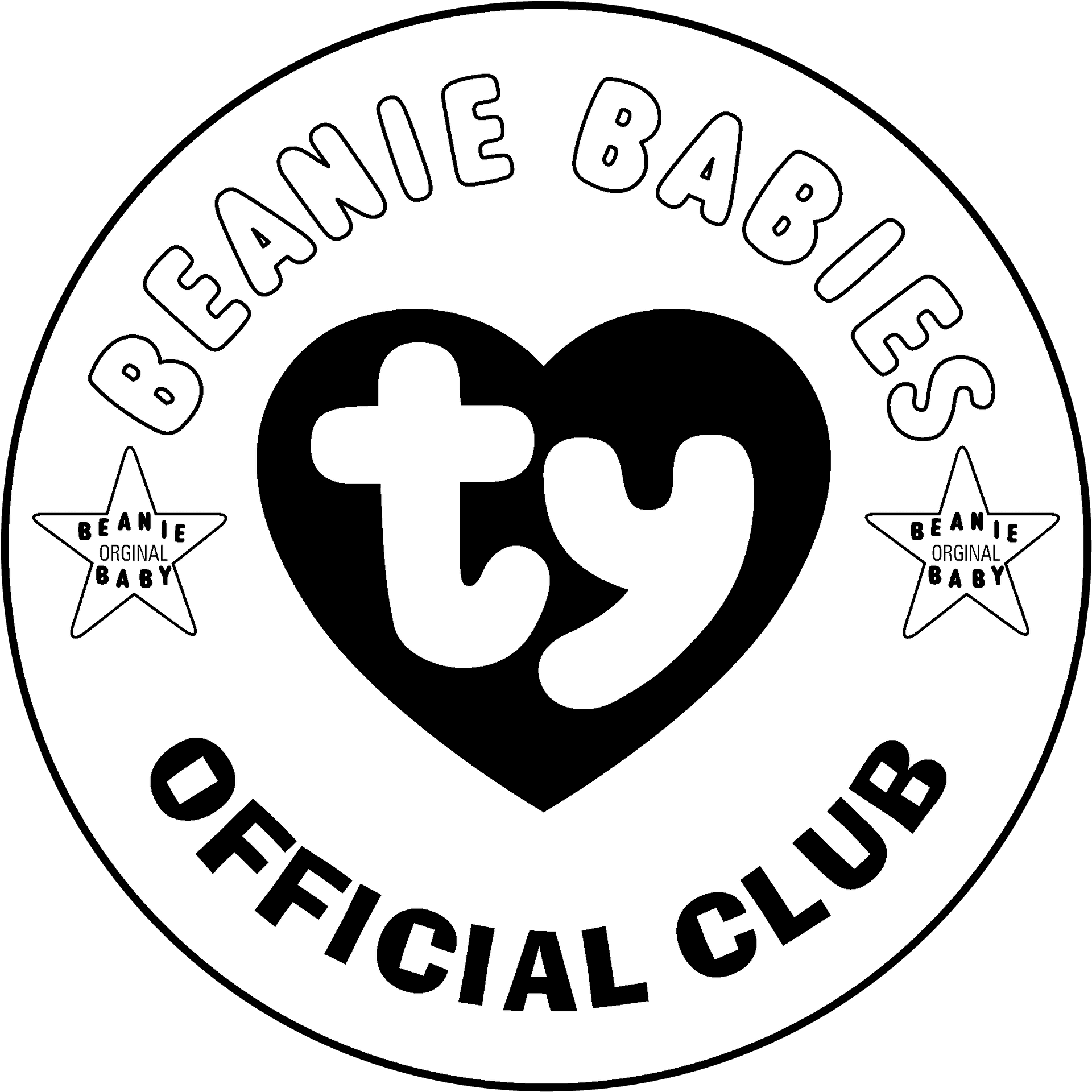 Beanie Babies Official Club Logo PNG image