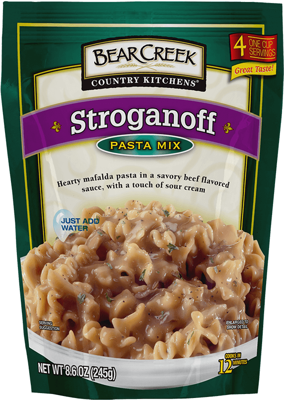 Bear Creek Stroganoff Pasta Mix Package PNG image