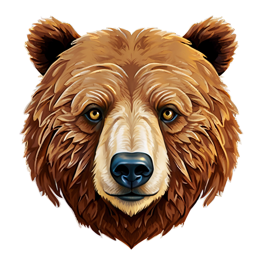 Bear Face Illustration Png 63 PNG image