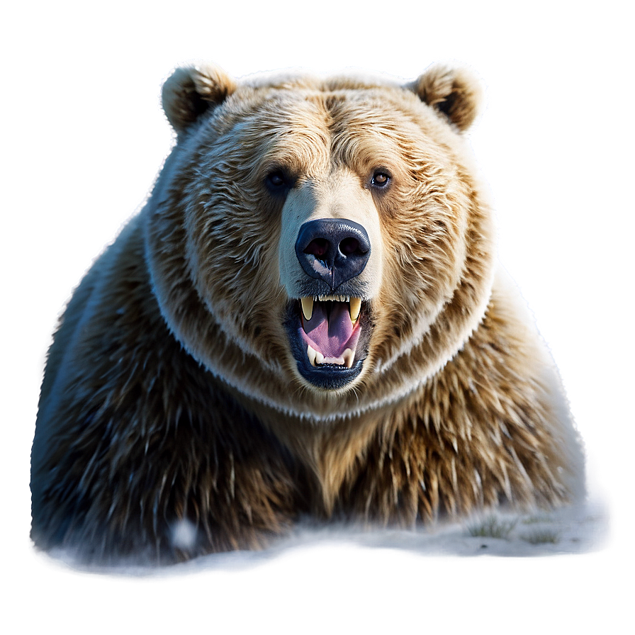 Bear Face In Snow Png Xdw PNG image