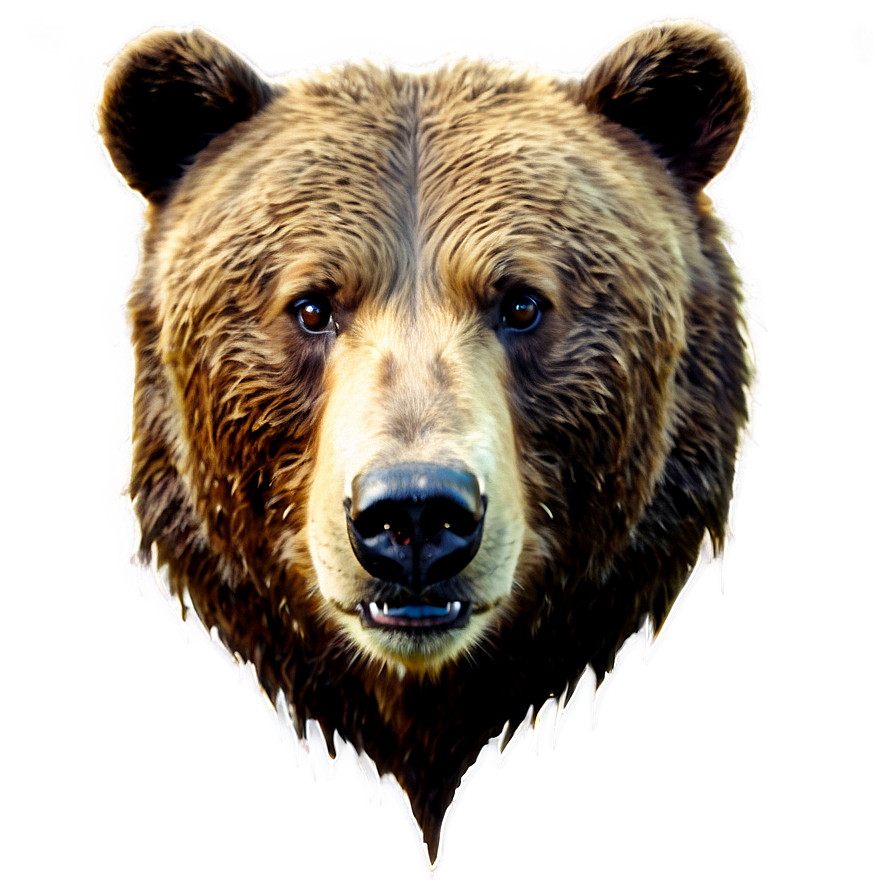 Bear Face Sketch Png 06292024 PNG image