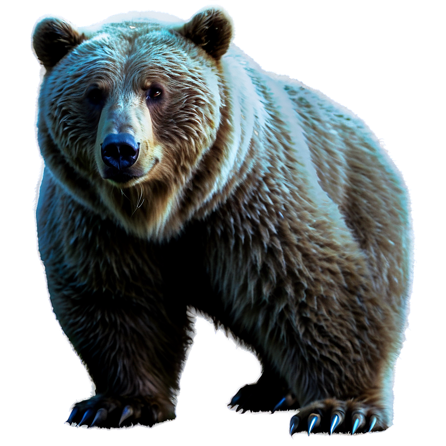 Bear In Moonlight Png Wwe90 PNG image