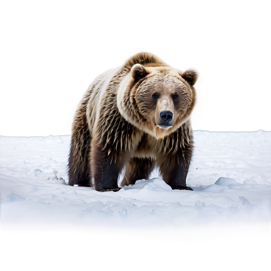 Bear In Snow Png Kqc PNG image