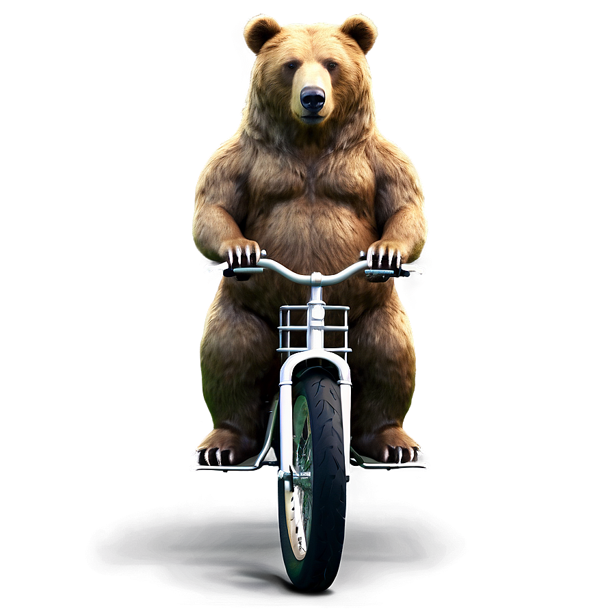 Bear On Bike Png Ioc42 PNG image