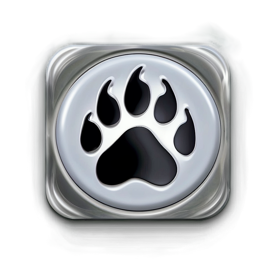 Bear Paw Button Png 4 PNG image