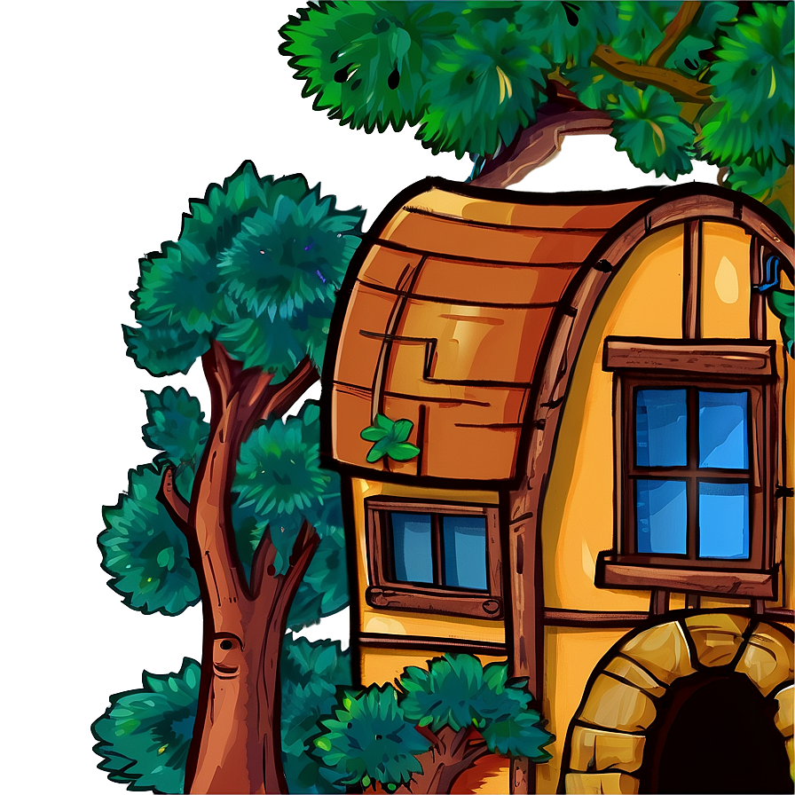 Bear's Fairytale Home Png 45 PNG image