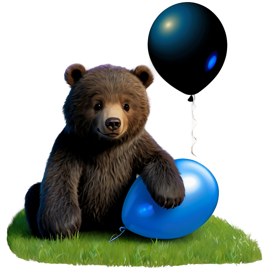 Bear With Balloons Png 56 PNG image