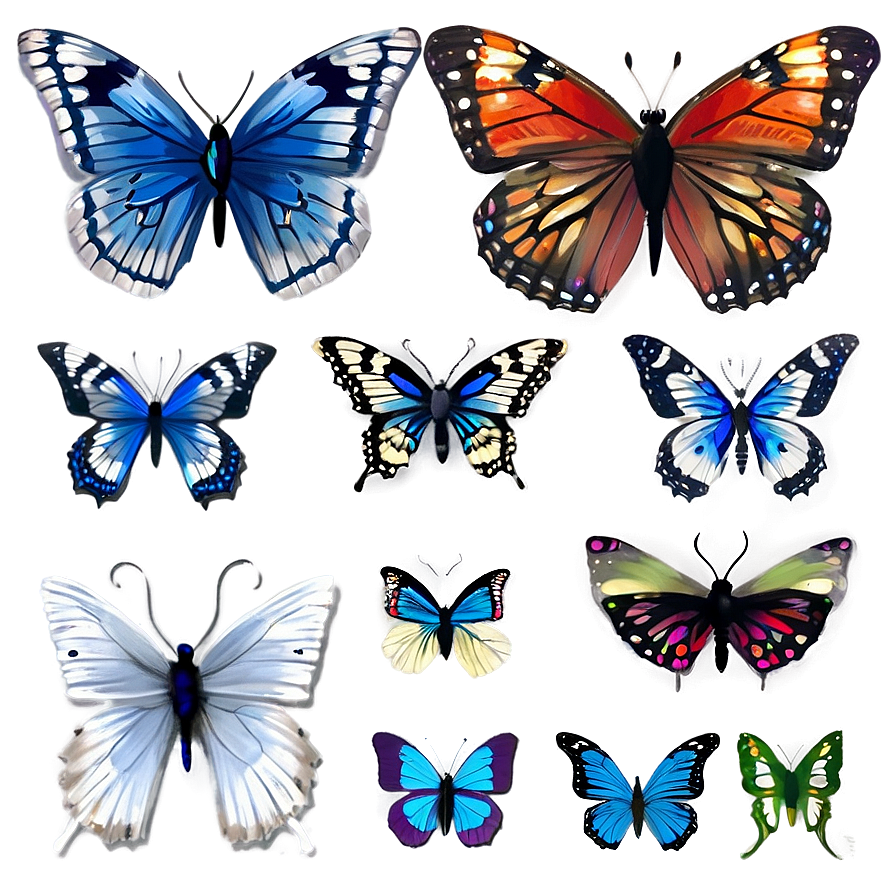 Beautiful Butterflies Png 05232024 PNG image