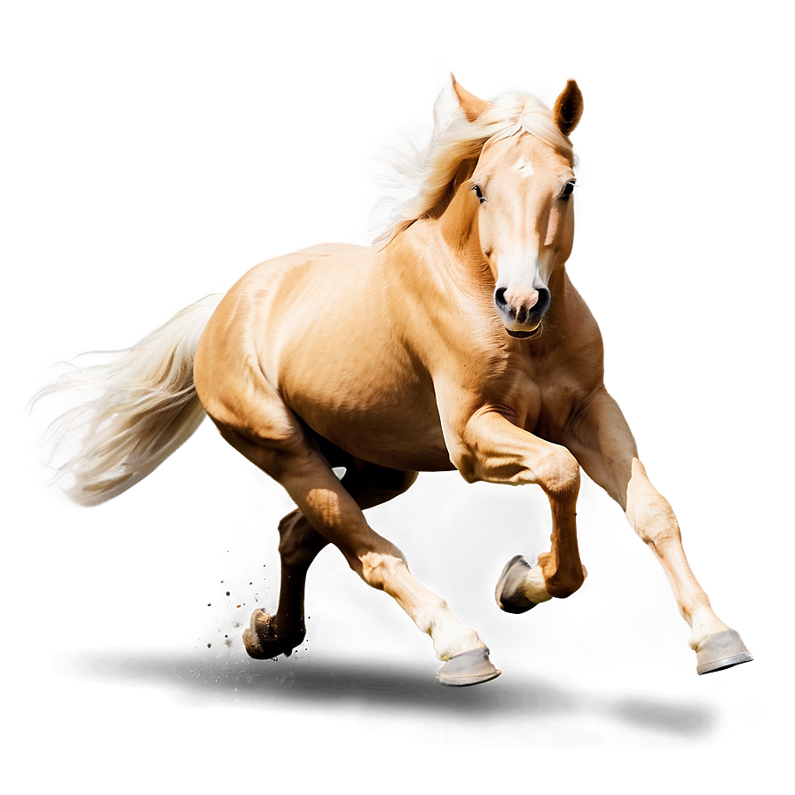 Beautiful Running Palomino Horse Png 11 PNG image