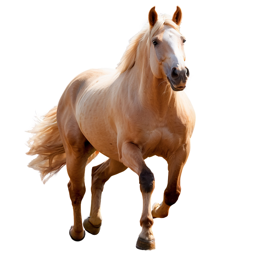 Beautiful Running Palomino Horse Png Eqr58 PNG image