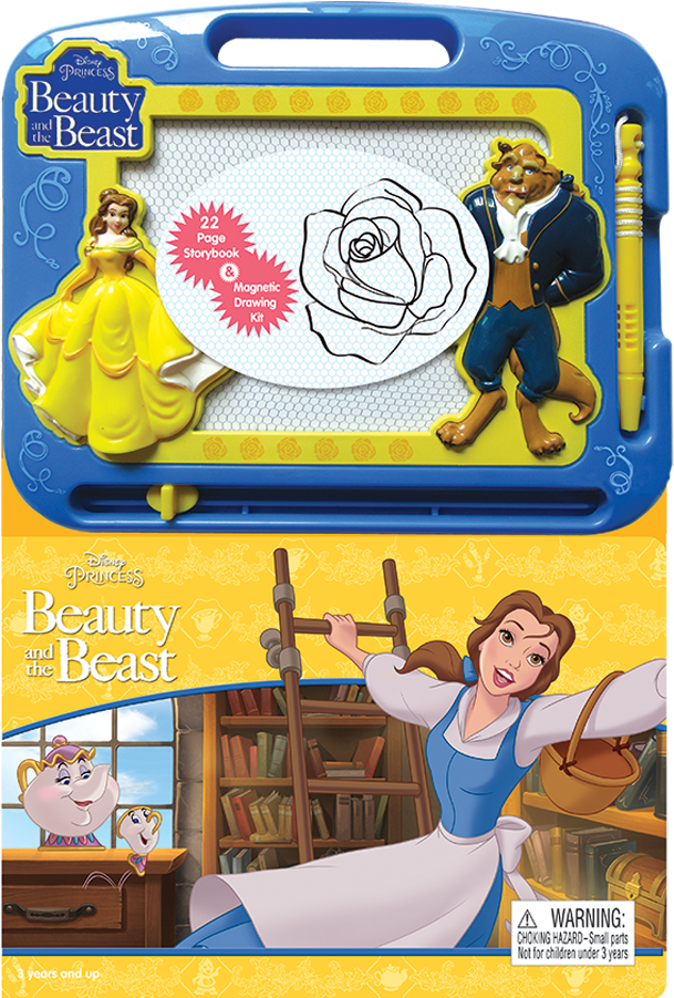 Beautyandthe Beast Magnetic Drawing Kit PNG image