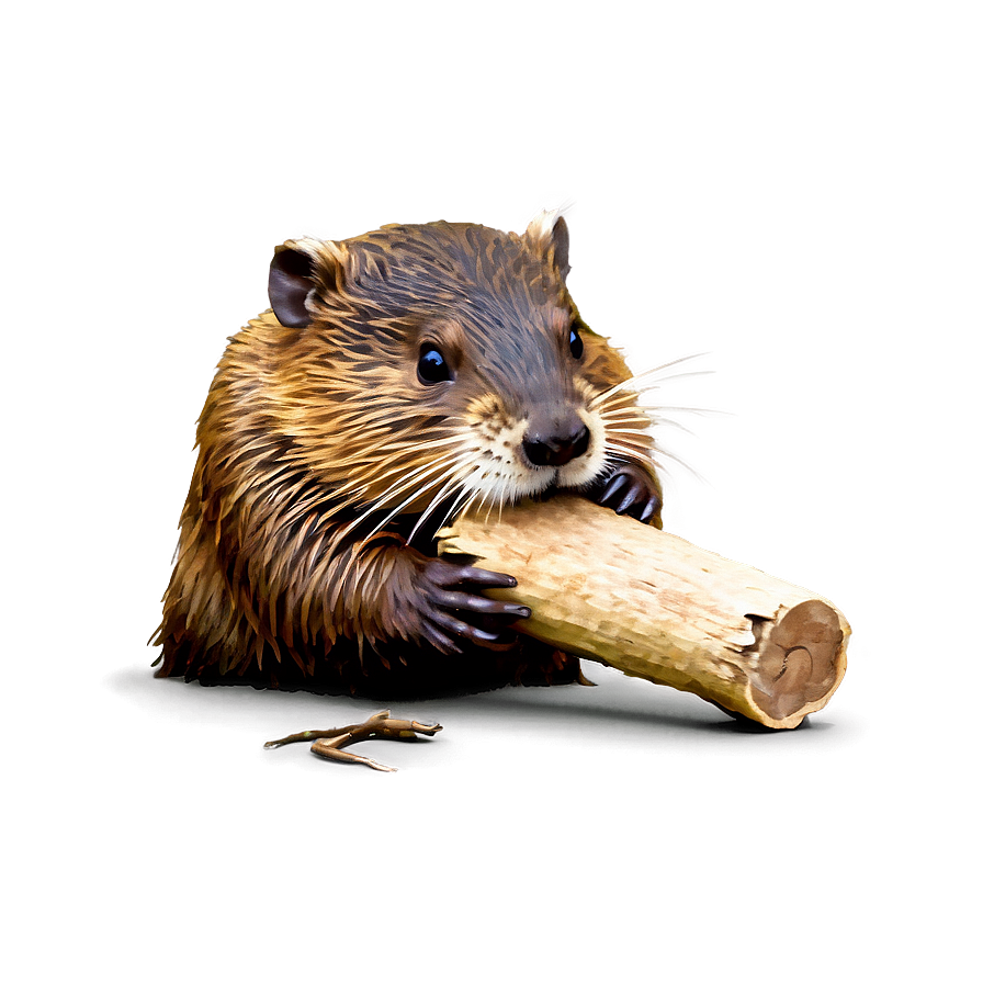 Beaver Chewing Wood Png 20 PNG image