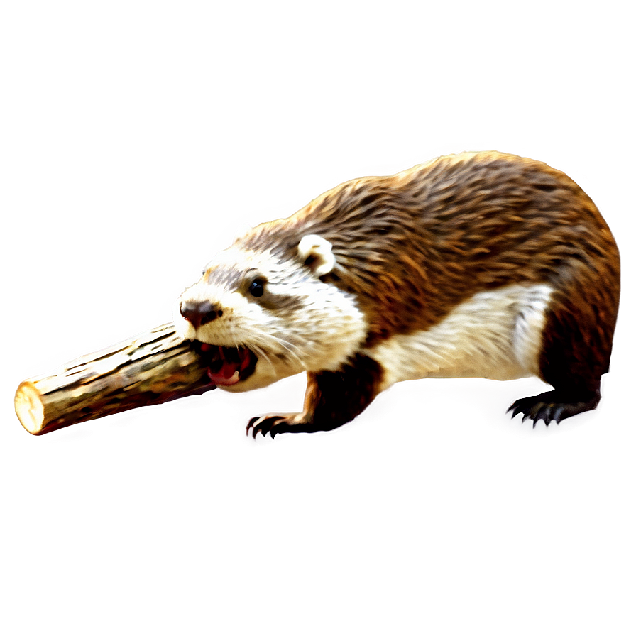 Beaver Chewing Wood Png Jsl72 PNG image