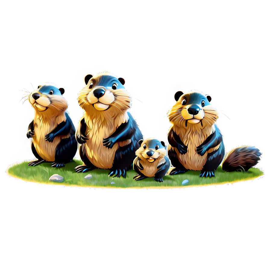 Beaver Family Clipart Png 34 PNG image