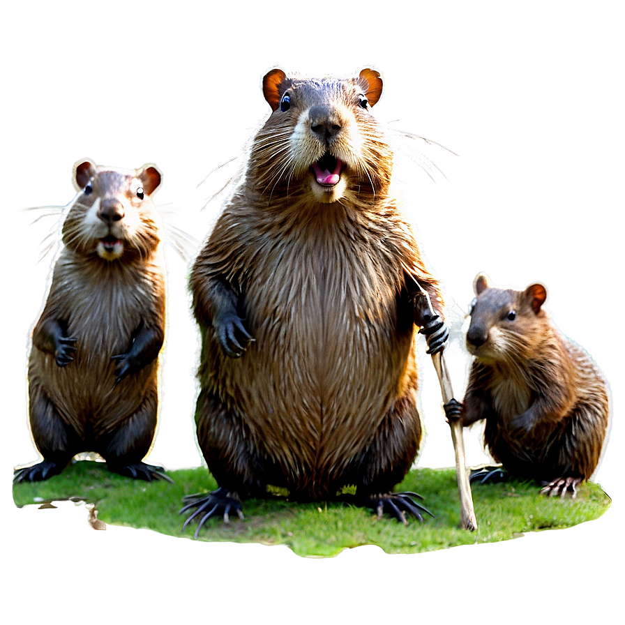 Beaver Family Life Png 05242024 PNG image