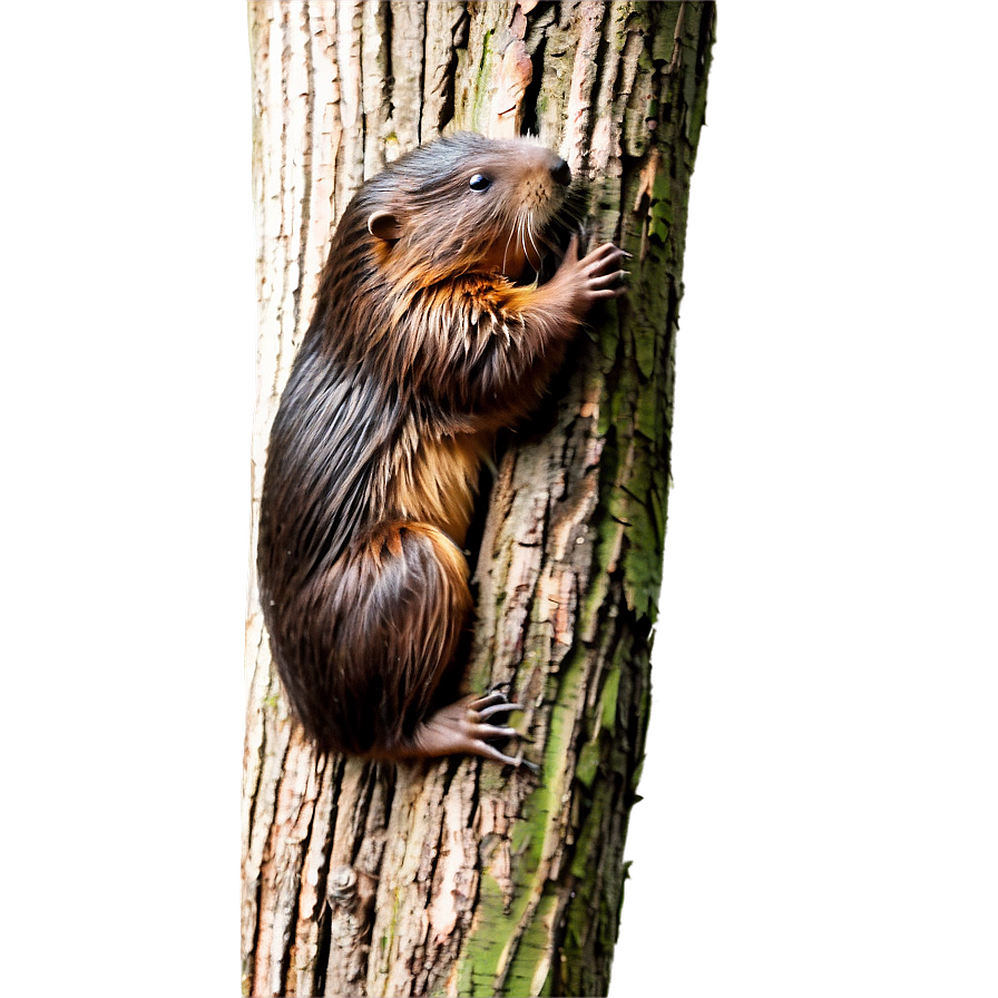 Beaver Feeding On Bark Png 05242024 PNG image