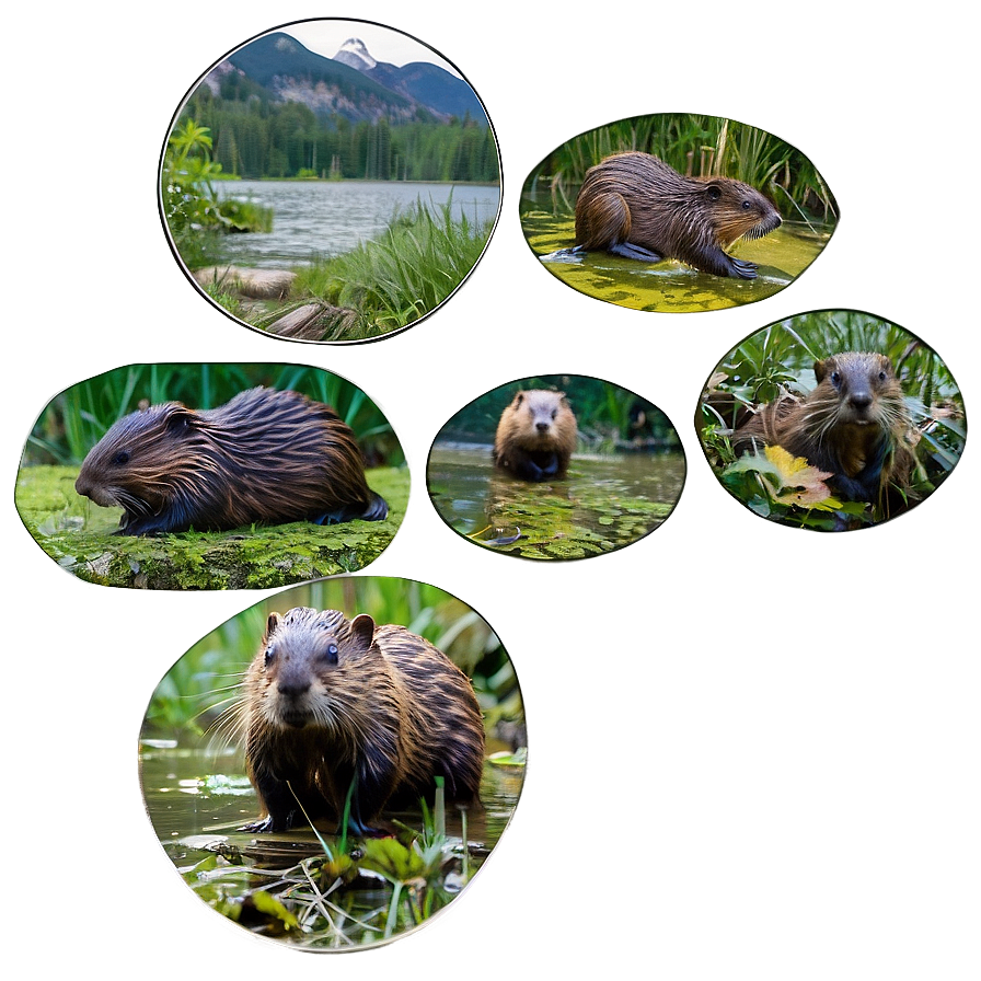 Beaver In Natural Habitat Png 40 PNG image