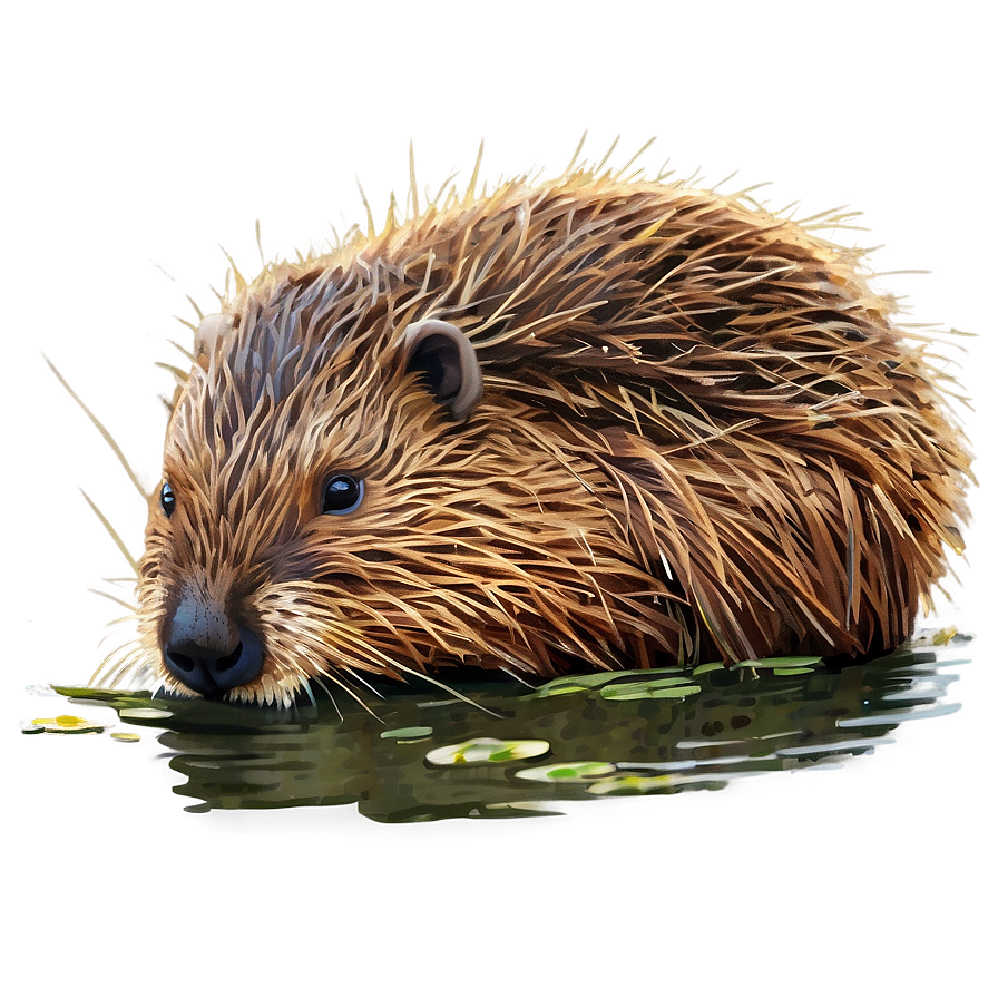 Beaver Lodge Illustration Png 05242024 PNG image