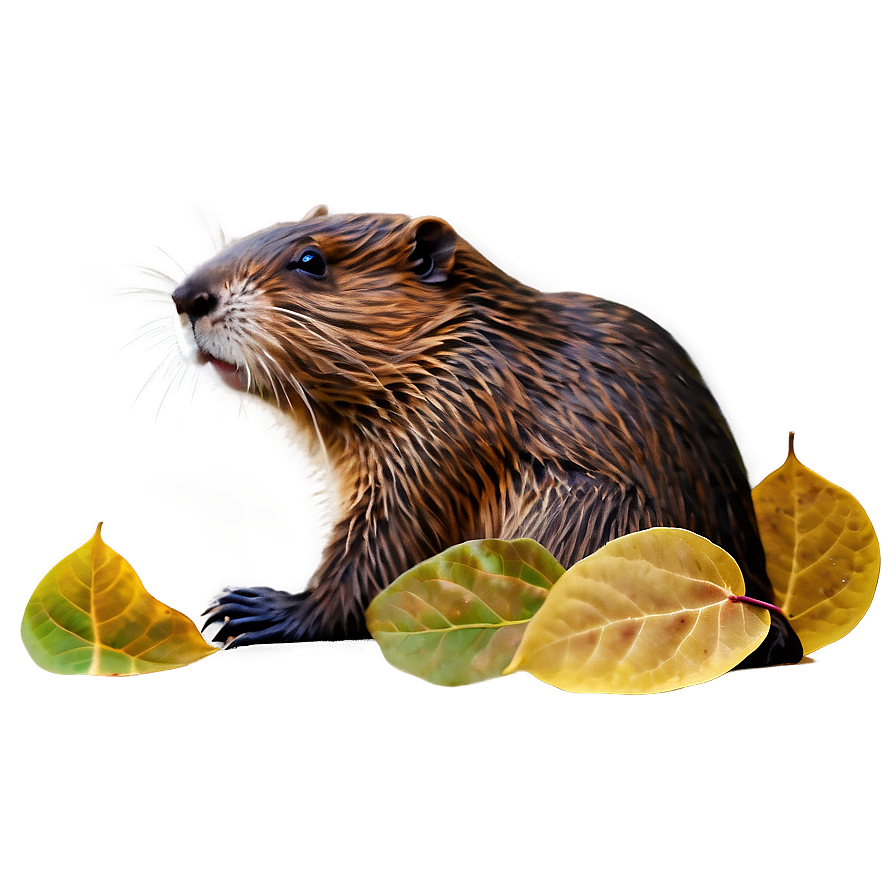 Beaver With Leaf Png 33 PNG image