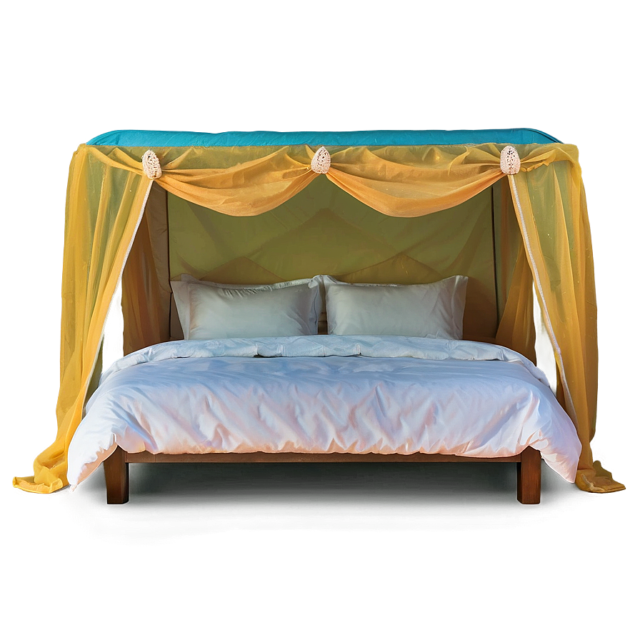 Bed With Canopy Net Png 67 PNG image