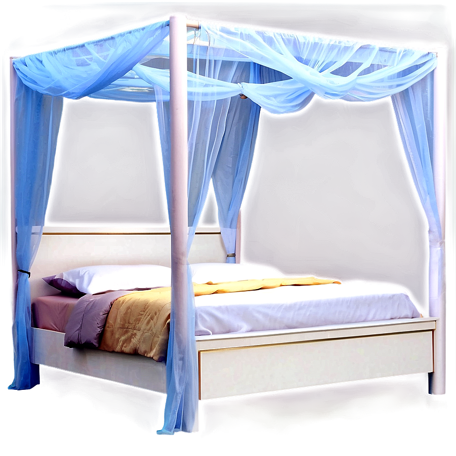Bed With Canopy Net Png Xsc94 PNG image