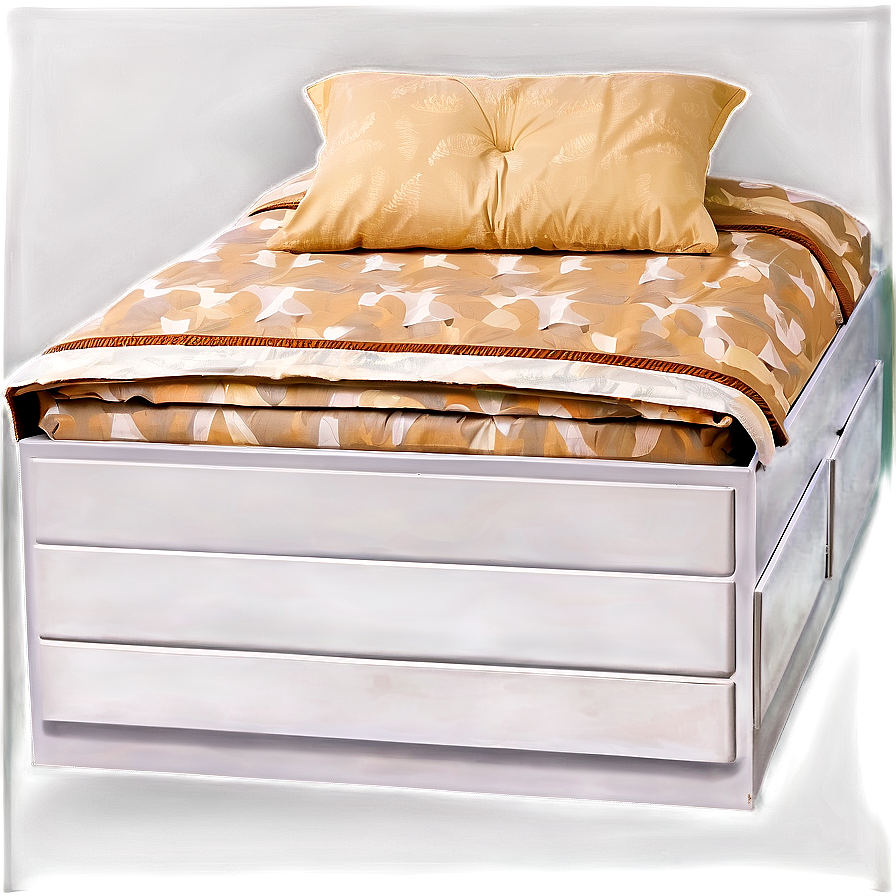 Bed With Drawers Underneath Png 05042024 PNG image