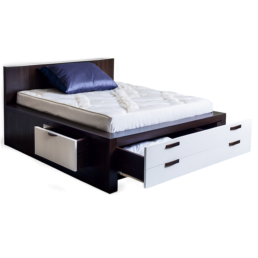 Bed With Drawers Underneath Png 55 PNG image