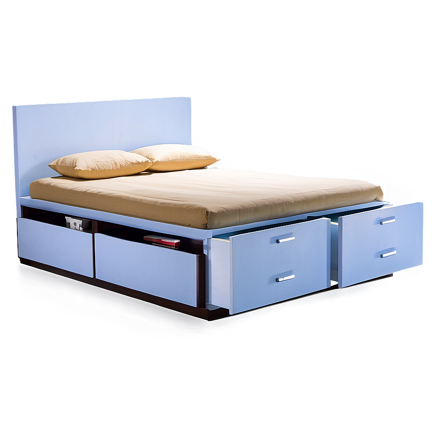 Bed With Drawers Underneath Png Jge PNG image