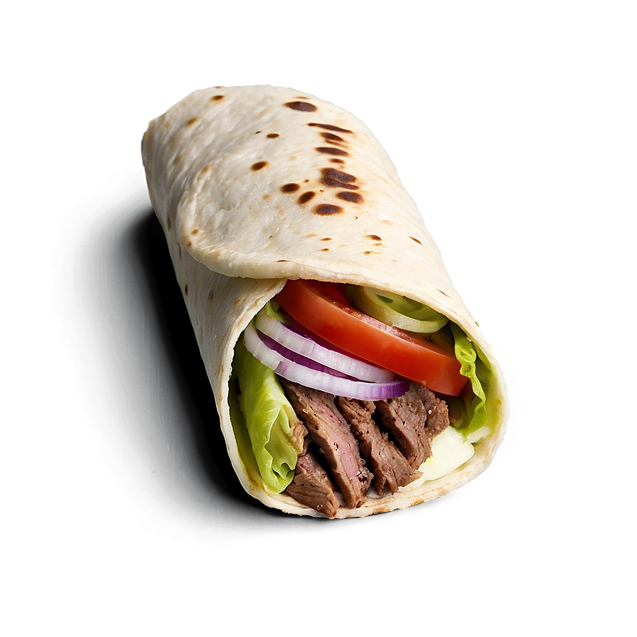 Beef Gyro Wrap Png 06262024 PNG image