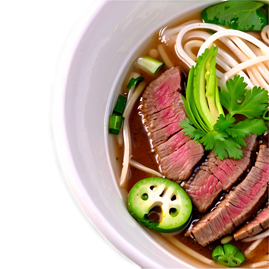 Beef Pho Bowl Png 06262024 PNG image