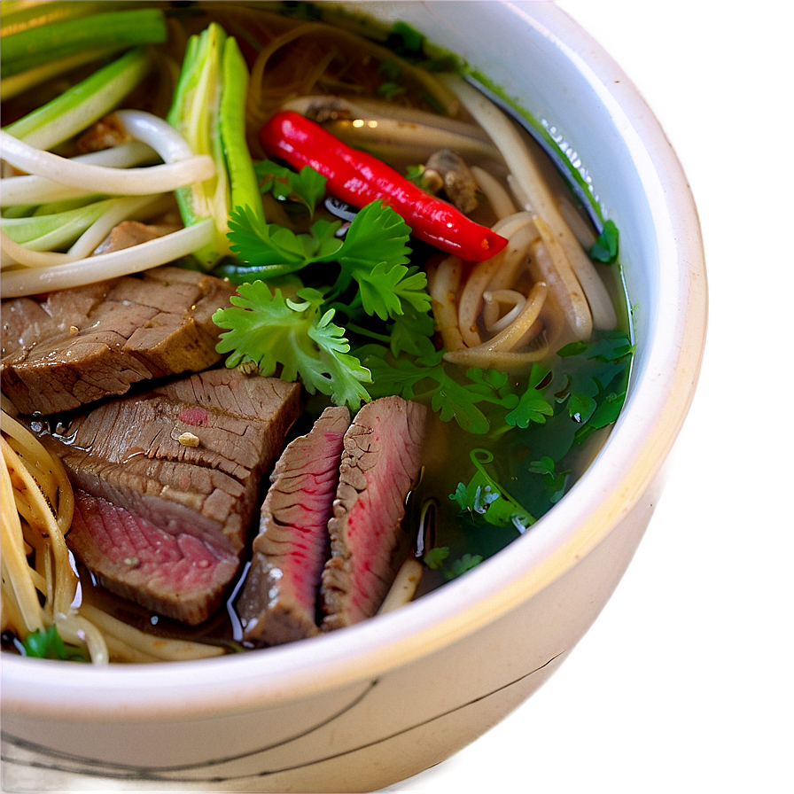 Beef Pho Bowl Png 06262024 PNG image