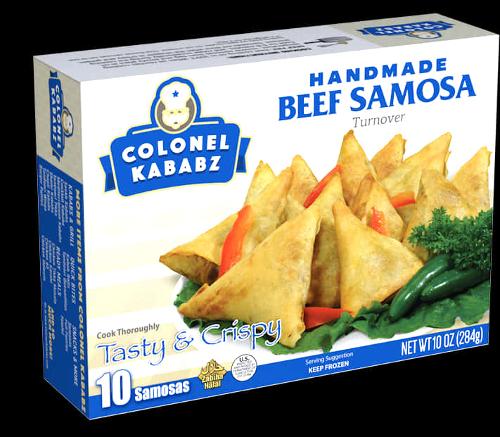 Beef Samosa Packaging Image PNG image