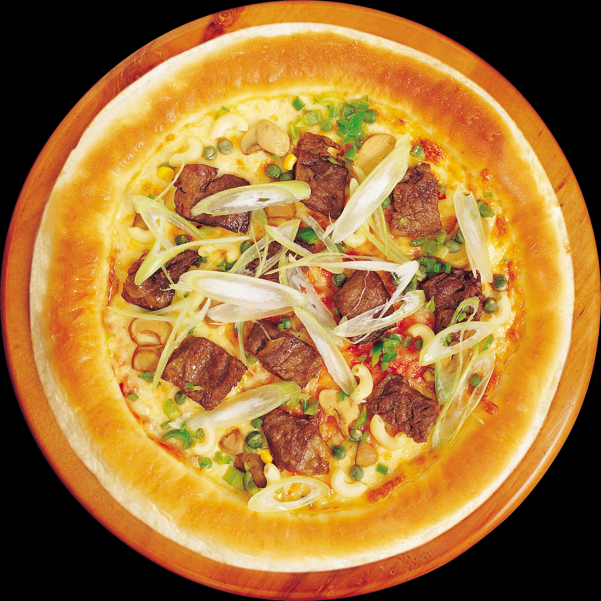 Beefand Onion Pizza Delicious Topping.jpg PNG image