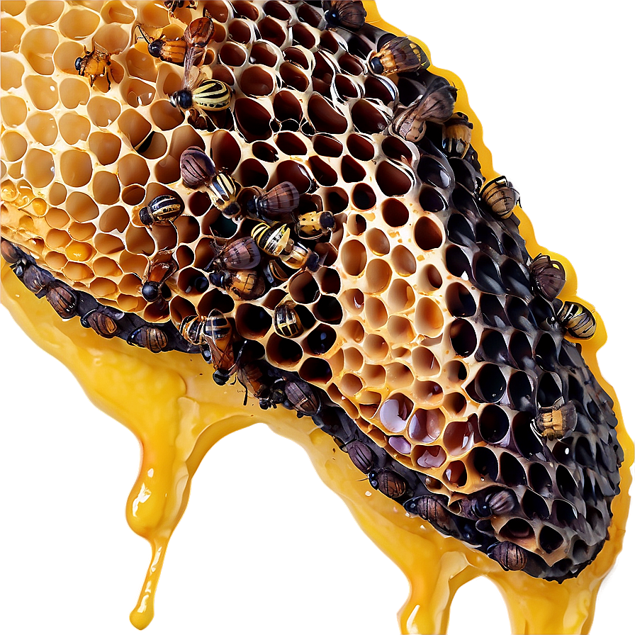 Beehive With Beeswax Png 06282024 PNG image