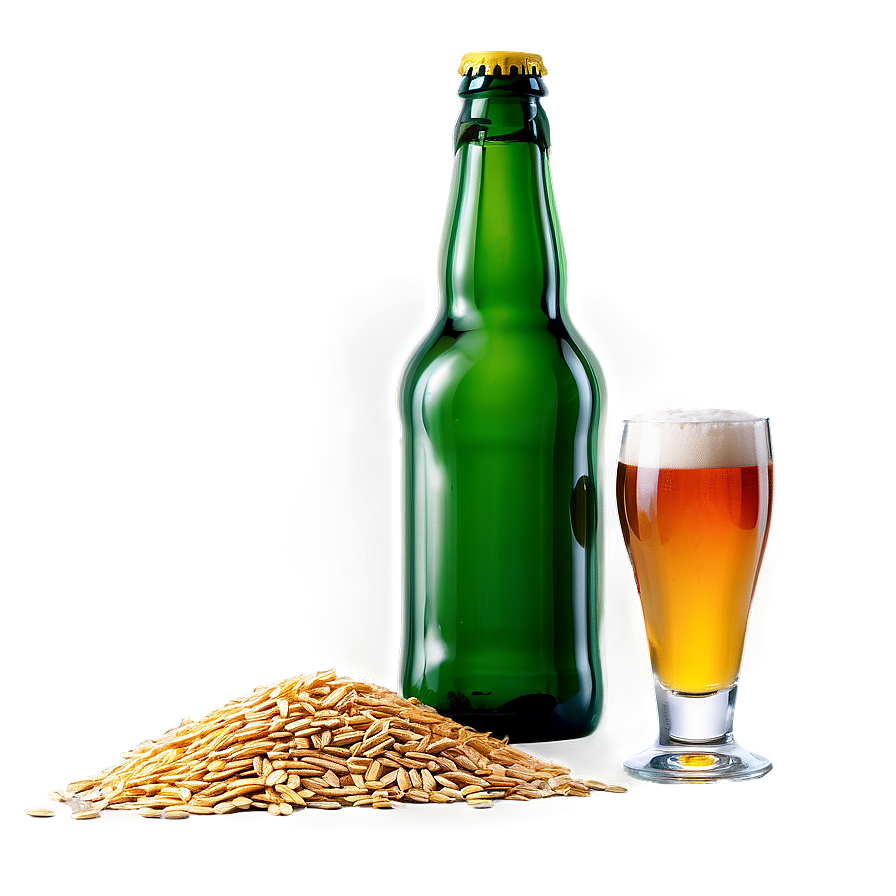 Beer Bottle And Wheat Png Ipp PNG image