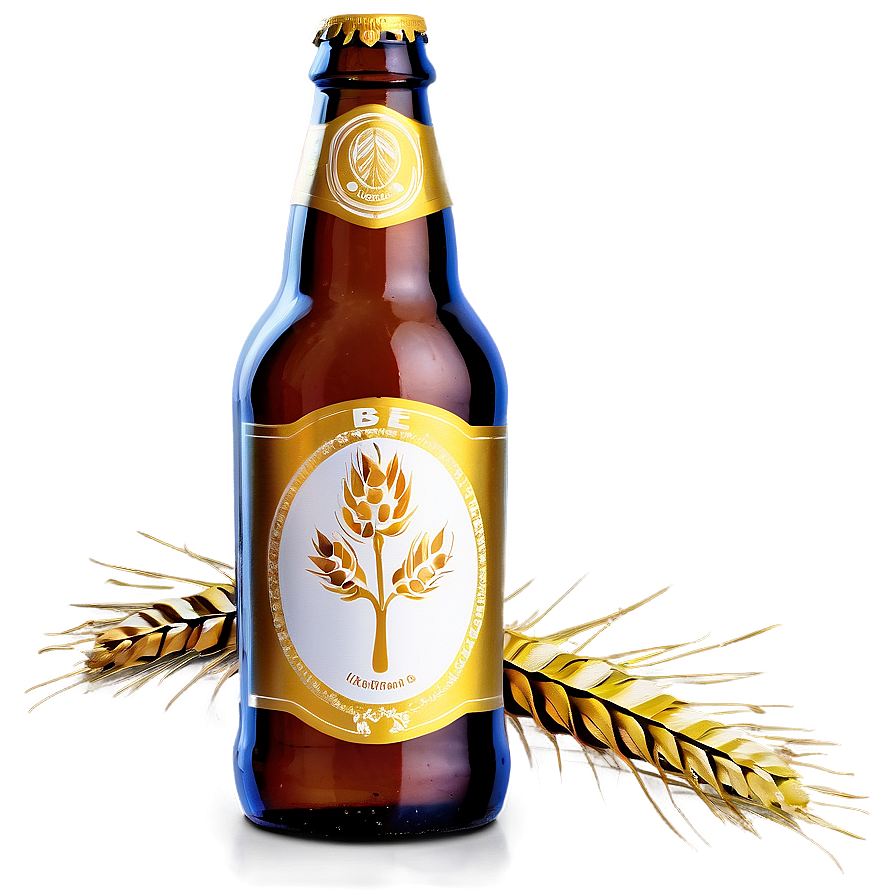 Beer Bottle And Wheat Png Ncf PNG image