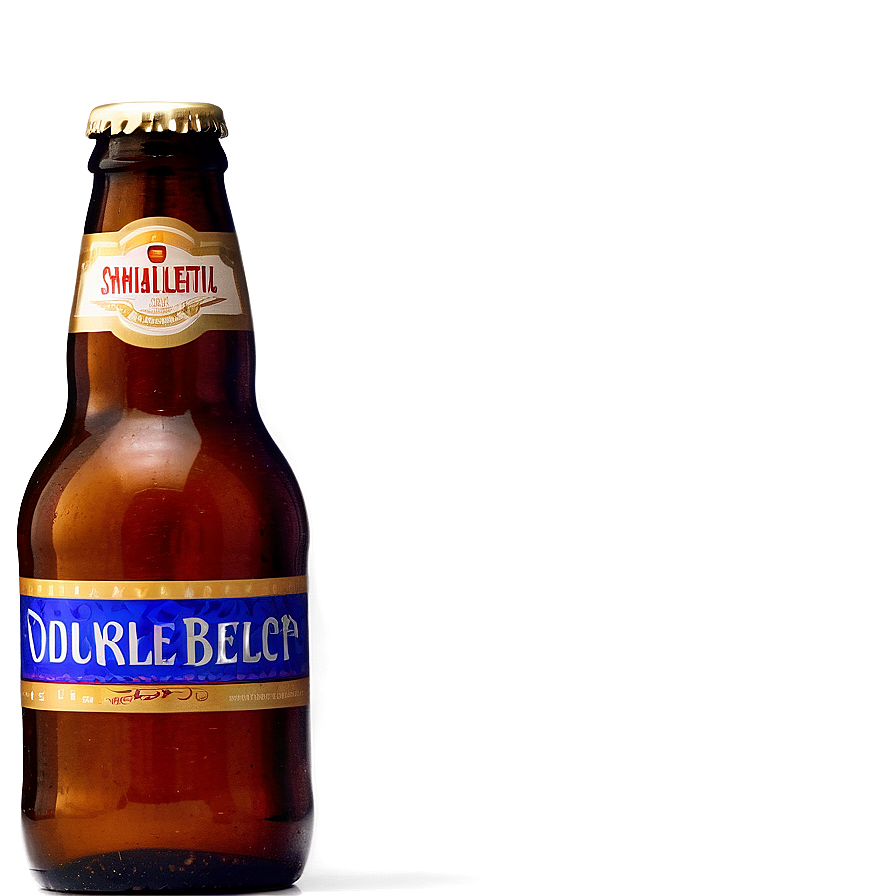 Beer Bottle With Reflection Png 05242024 PNG image