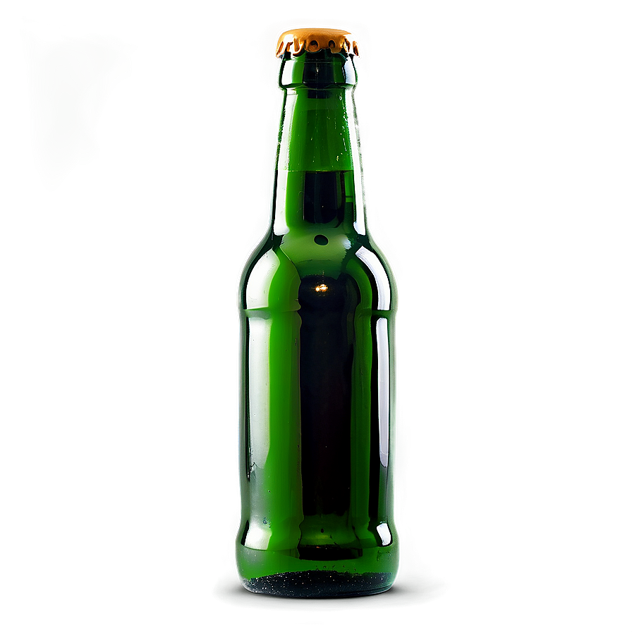 Beer Bottle With Reflection Png 99 PNG image