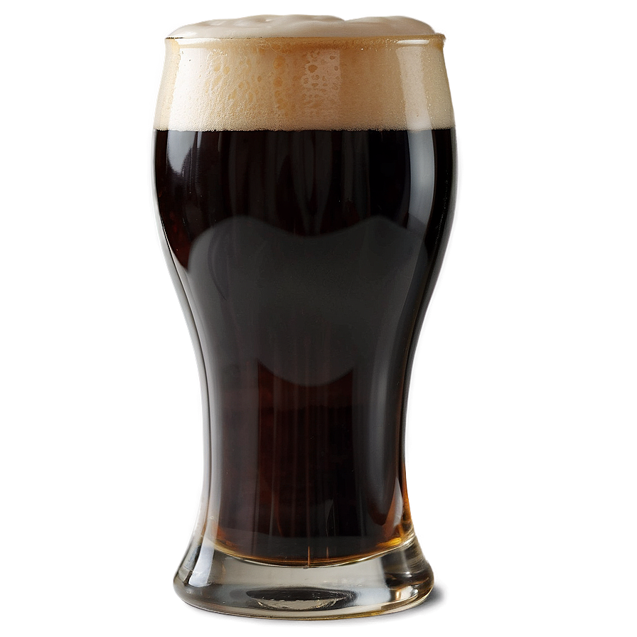 Beer Glass With Dark Stout Png 06262024 PNG image