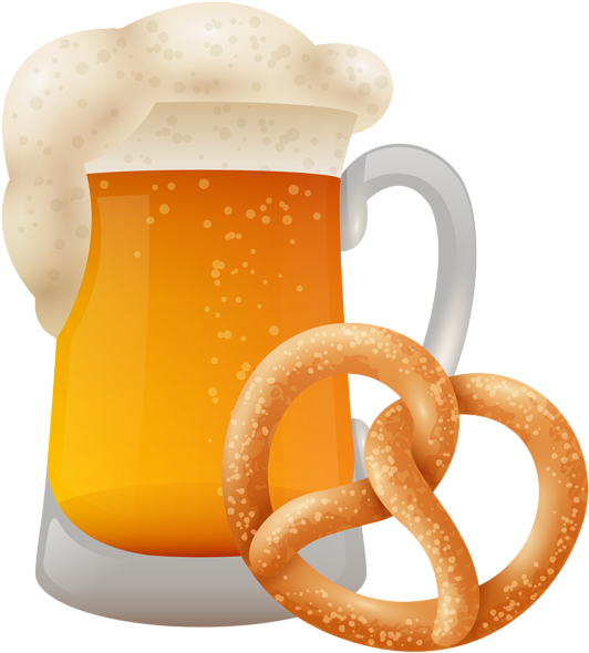 Beerand Pretzel Clipart PNG image