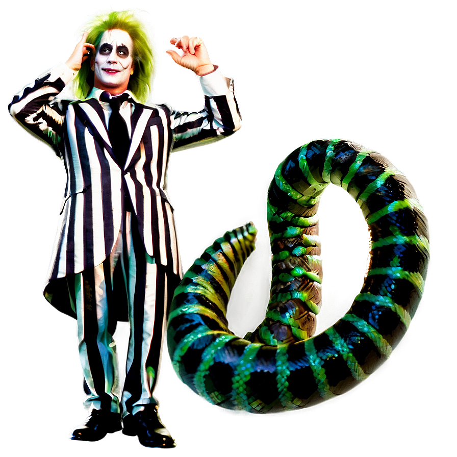 Beetlejuice And Snake Png 05232024 PNG image