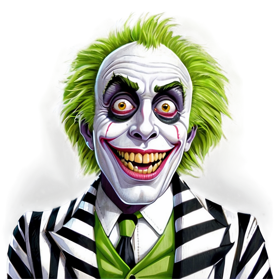 Beetlejuice Cartoon Art Png 05232024 PNG image